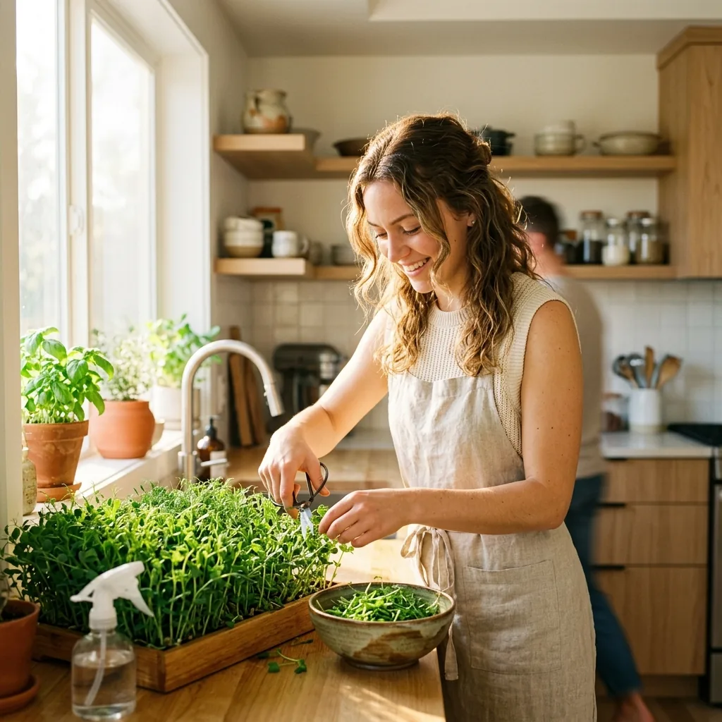 Growing microgreens at home